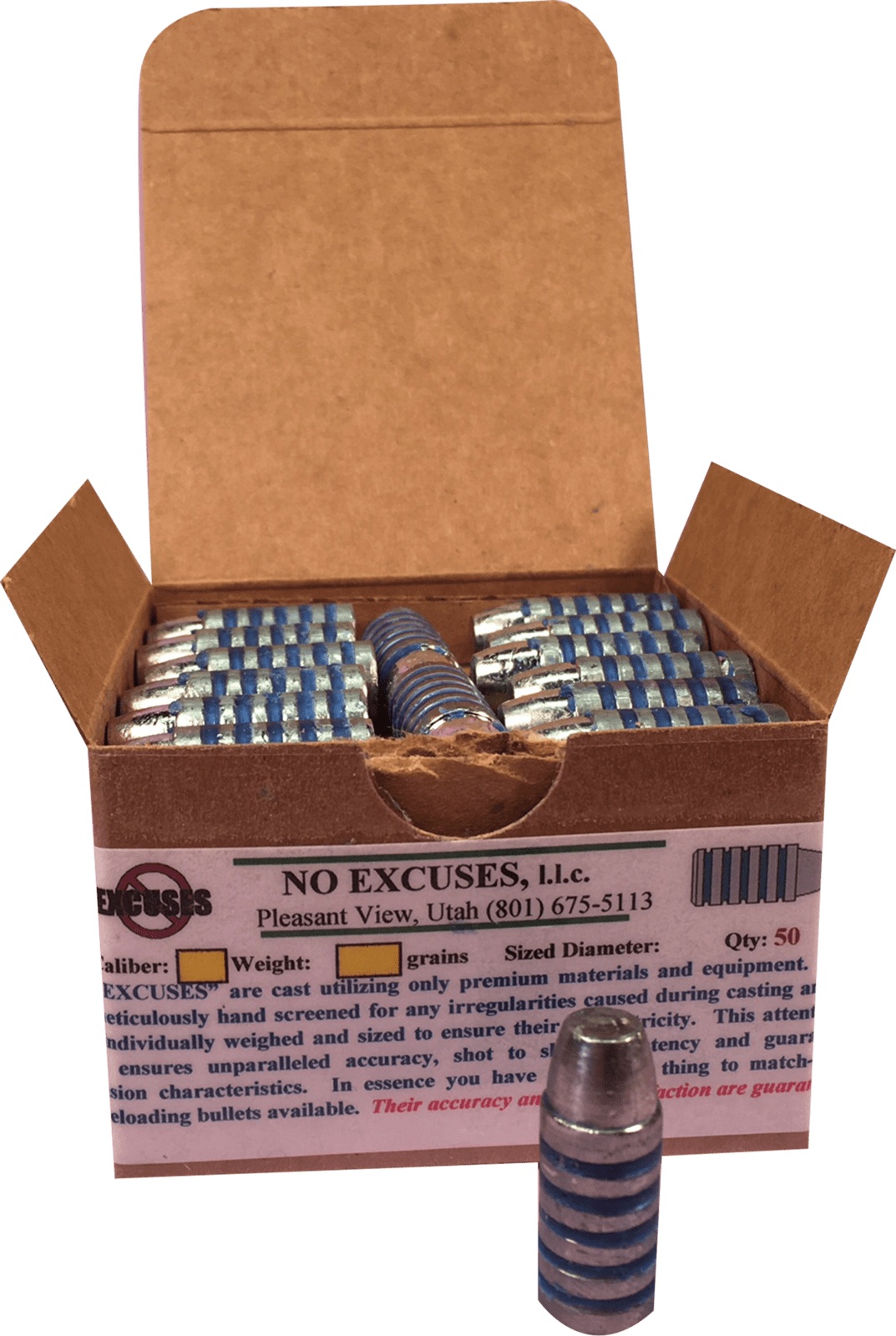 45 Caliber 460 Grain - Box Clipart (1073x1600), Png Download