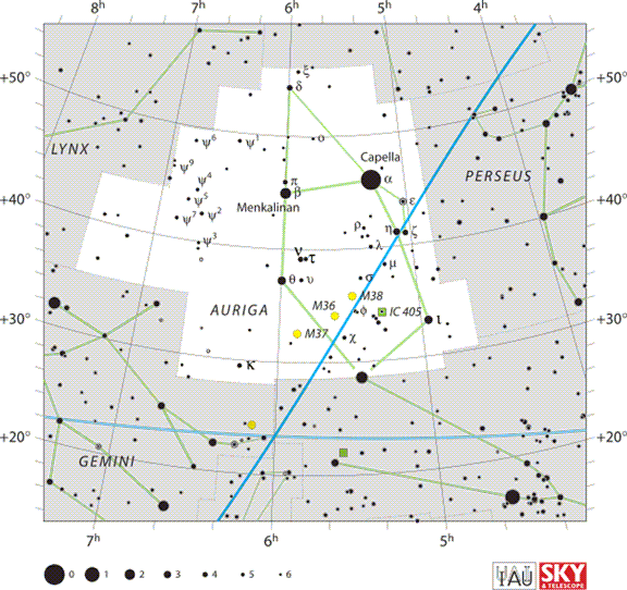 606px-auriga Iau - Map Clipart (576x542), Png Download