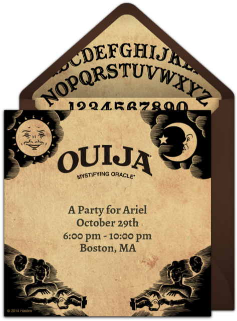 Ouija Fright Night Online Invitation - Ouija Board Clipart (650x650), Png Download