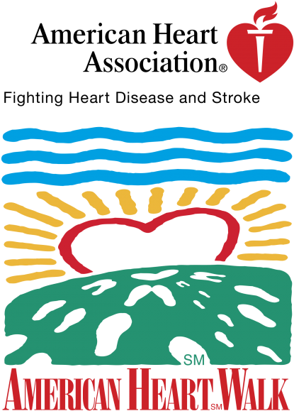 American Heart Walk Logo - American Heart Association Clipart (866x650), Png Download