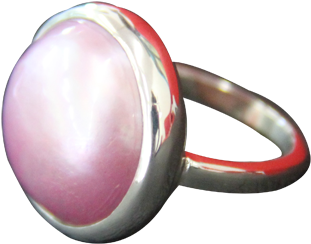 Mabe Pearl Pink - Ring Clipart (1000x667), Png Download