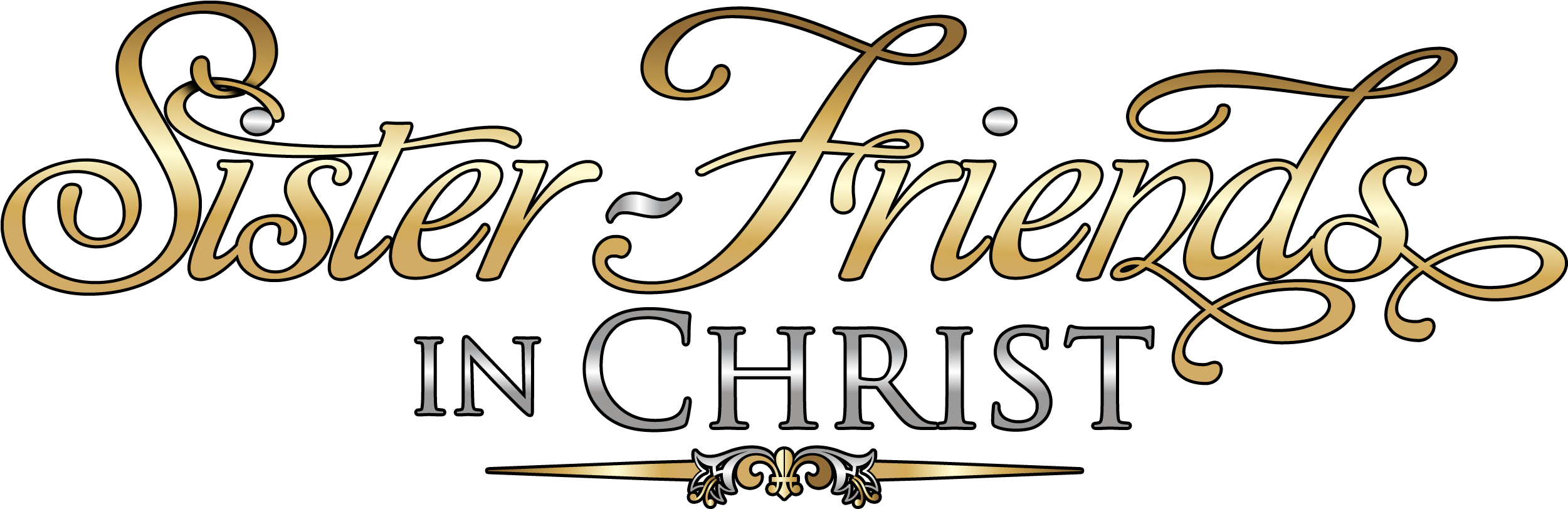 Sister-friends In Christ Clipart (2656x1000), Png Download