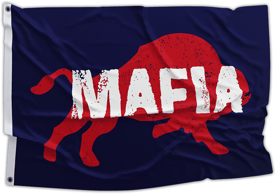 Bears At Bills Game Thread - Mafia Flag Clipart (900x630), Png Download