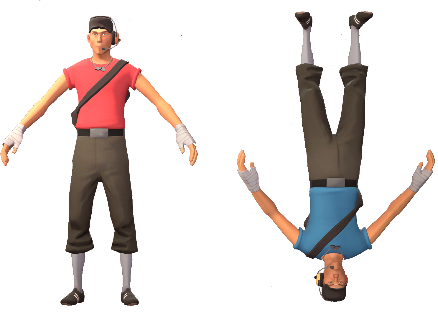 Petition To Make Upvotes Into Scout And Downvotes Into - Tf2 Sniper T Pose ...