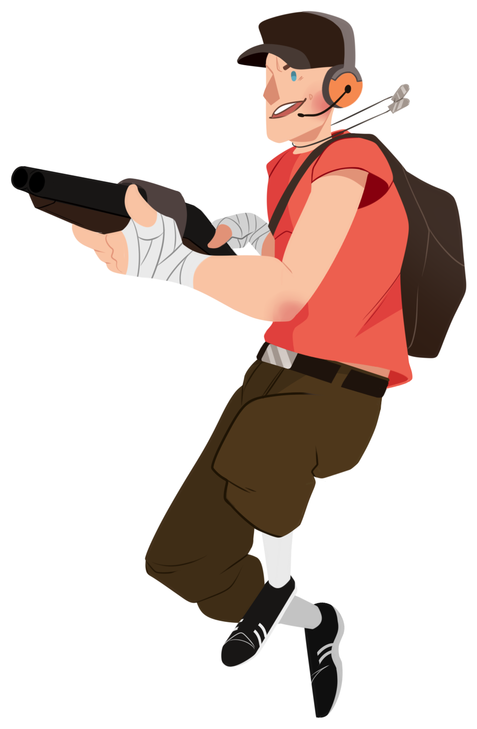 After Years I Played Tf2 Again Because Of Friend And - Revolver Clipart (1003x1500), Png Download