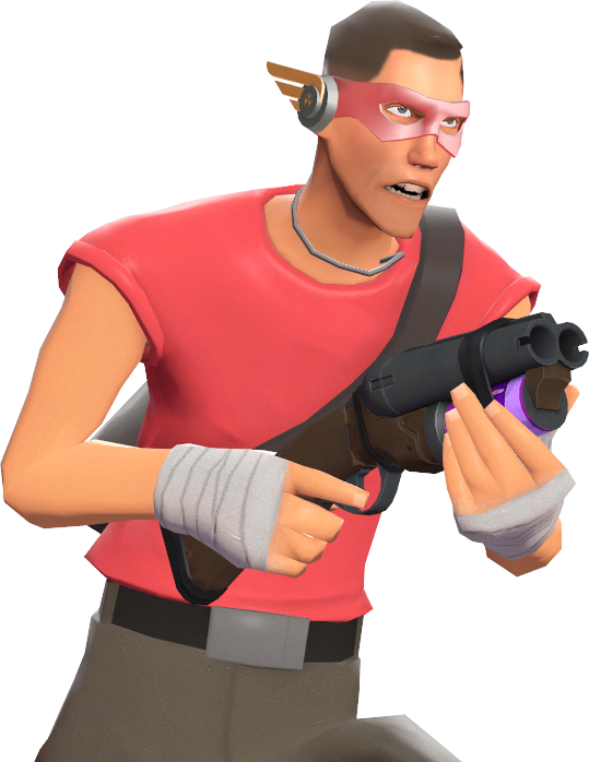 Number 1 Fan - Team Fortress 2 Scout Soda Popper Clipart (539x698), Png Download