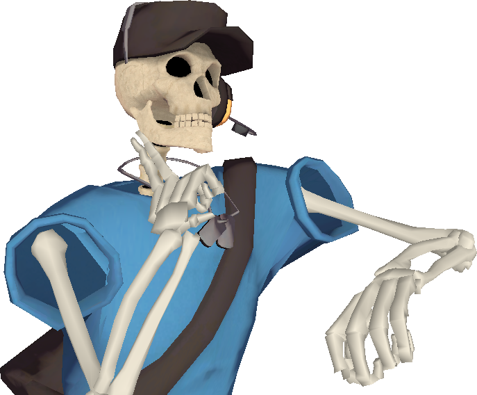 Skeleton Scout Rigs Skeleton Scout Rigs Skeleton Scout - Tf2 Skeleton Scout Clipart (687x568), Png Download