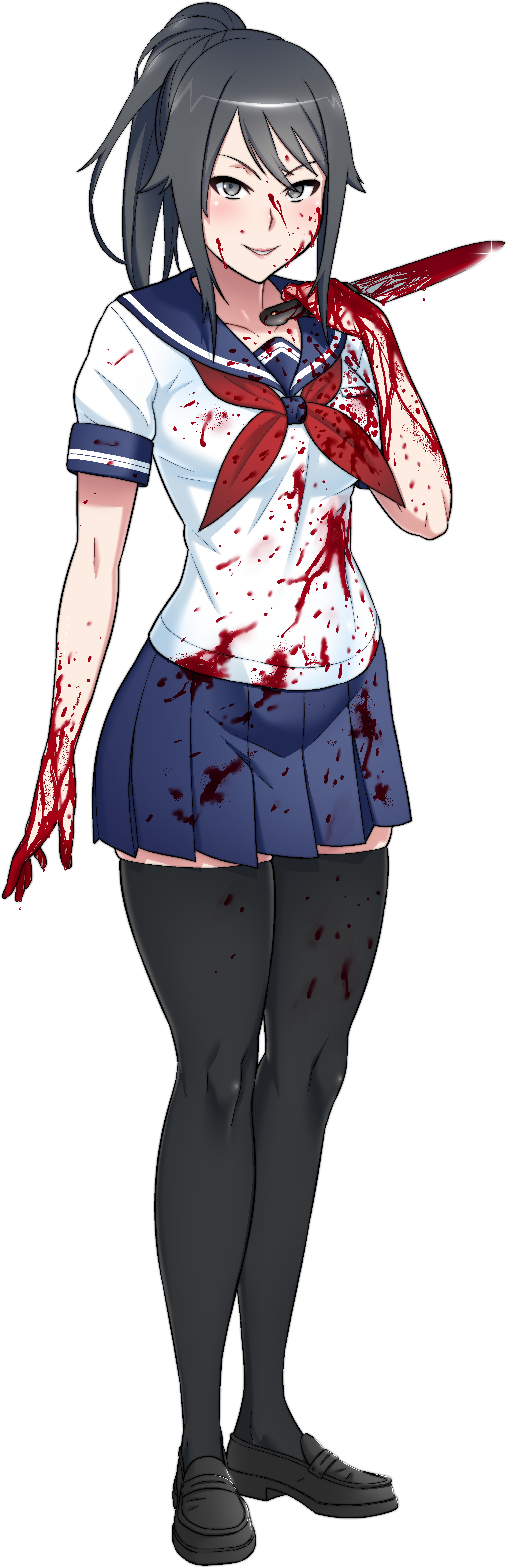 /yandere Simulator - Yandere Chan Ayano Aishi Clipart (2571x7422), Png Download