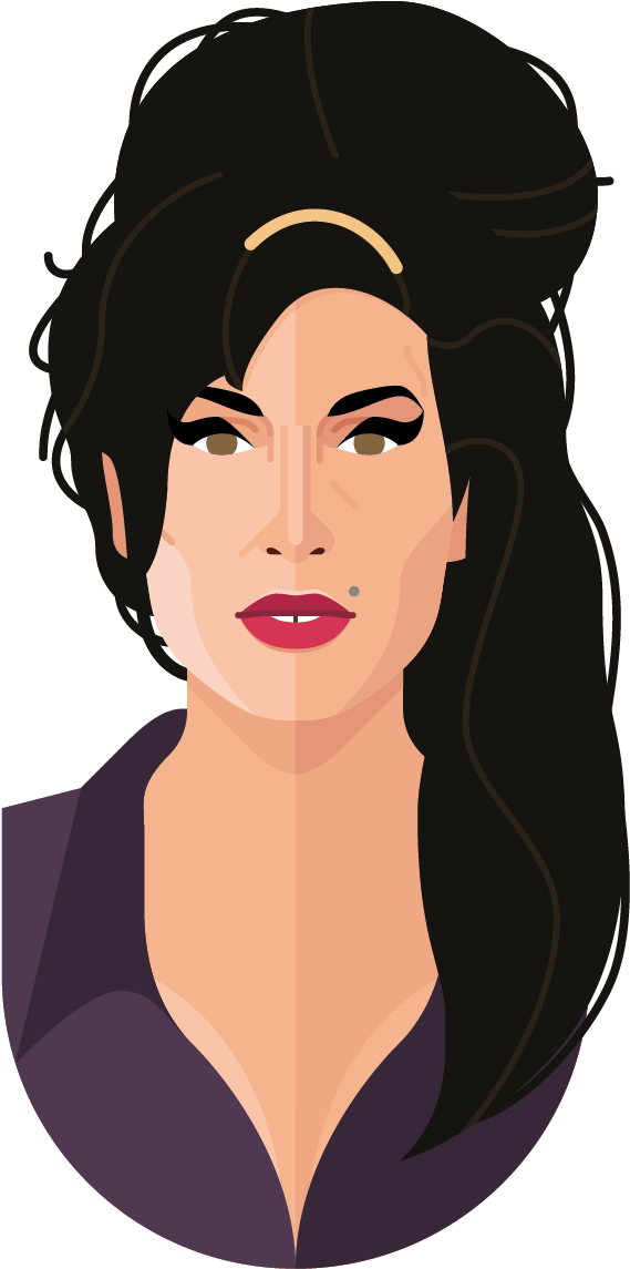 Amy Winehouse Poster - Illustration Clipart (1191x1684), Png Download