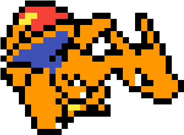 Random Image From User - Pokemon Pixel Art Charizard Clipart (600x600), Png Download