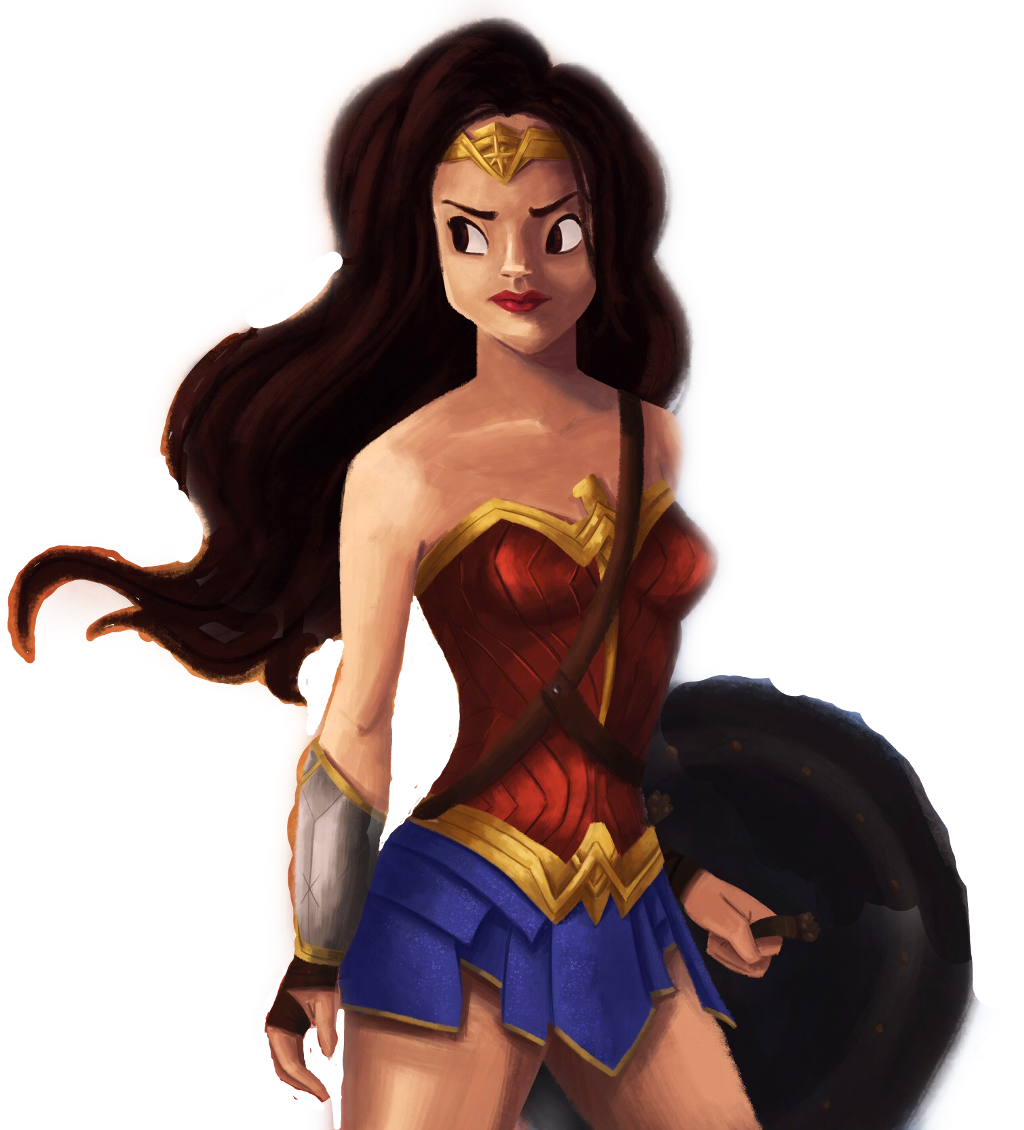 #dc #comics #wonderwoman #superhero #powerful #walli - Wonder Woman Clipart (1024x1130), Png Download