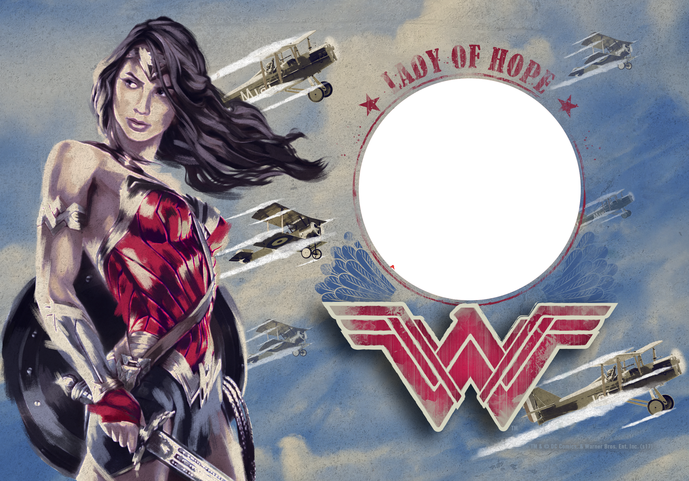 7" X 5" Wonder Woman Curved Acrylic Print Acpu0705cur117 - Wonder Woman Clipart (2310x1613), Png Download