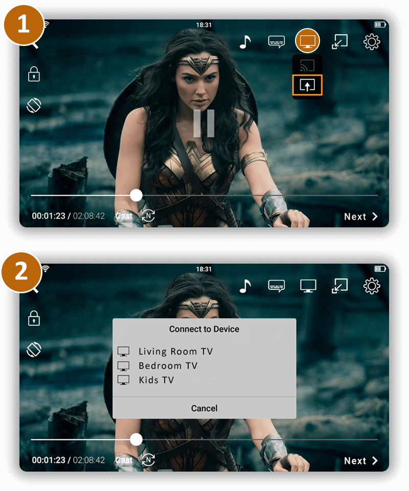 Amazon Fire Tv Casting Streaming - Actor Who Plays Wonder Woman Clipart (800x961), Png Download
