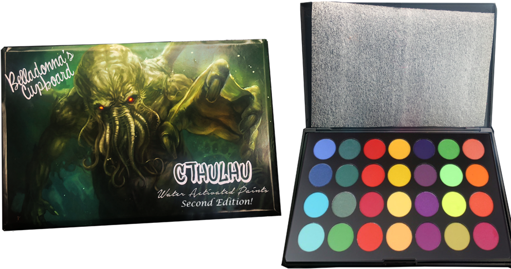 Cthulhu Water Activated Paint Palette Self Expression - Eye Shadow Clipart (994x524), Png Download