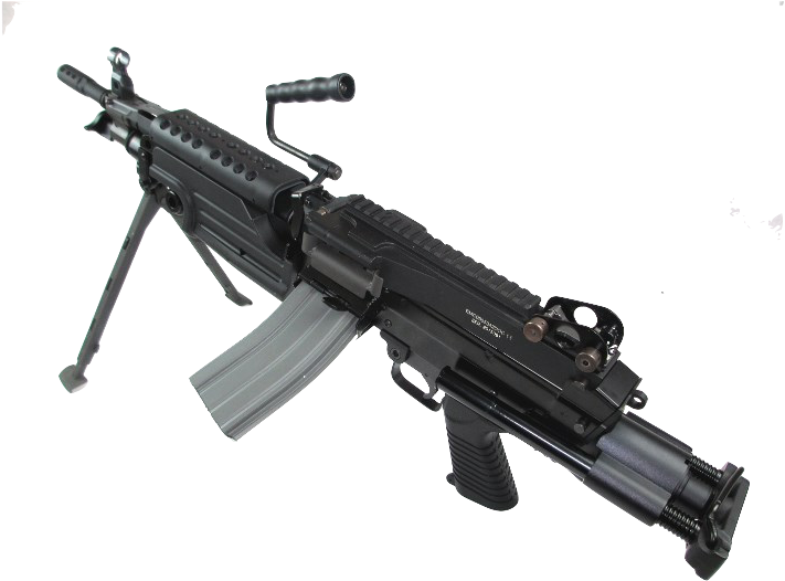 Ca M249 Para - Machine Gun Clipart (801x531), Png Download