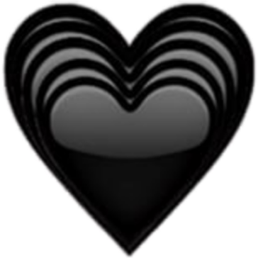 #coracao Preto - Heart Clipart (1024x1024), Png Download