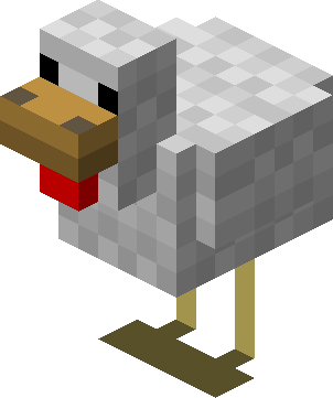 Even - Minecraft Chicken Clipart (302x361), Png Download