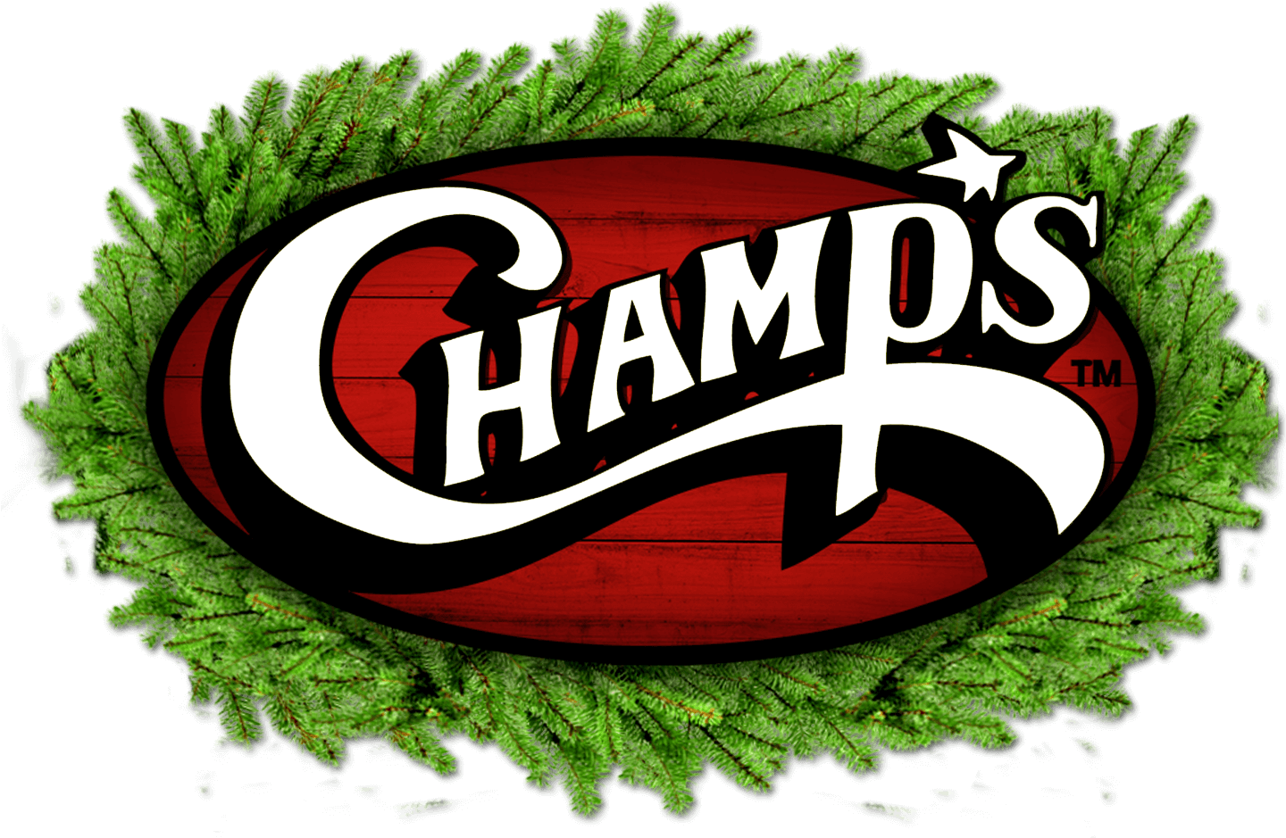 Champs Wreath Logo Rev - Champs Clipart (1462x1028), Png Download