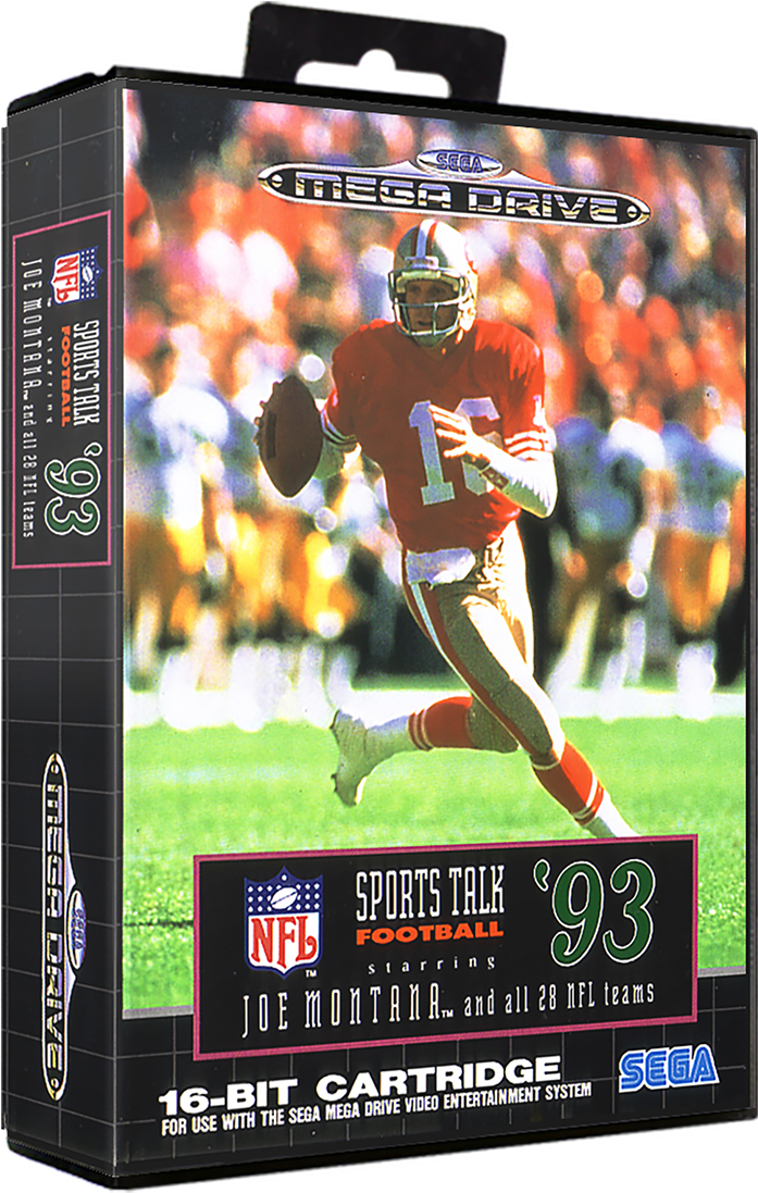 Nfl Sports Talk Football '93 Starring Joe Montana - Sports Talk Football 93 Starring Joe Montana Genesis Clipart (729x1134), Png Download