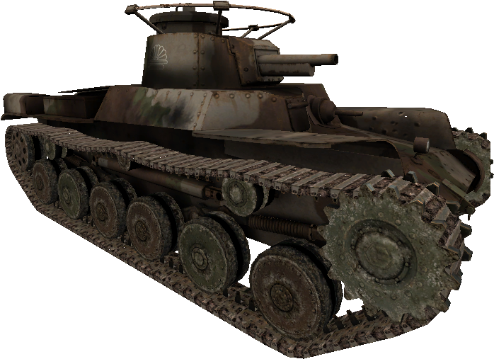 Type 97 Destroyed Model Waw - Call Of Duty World At War Japanese Tank Clipart (698x507), Png Download