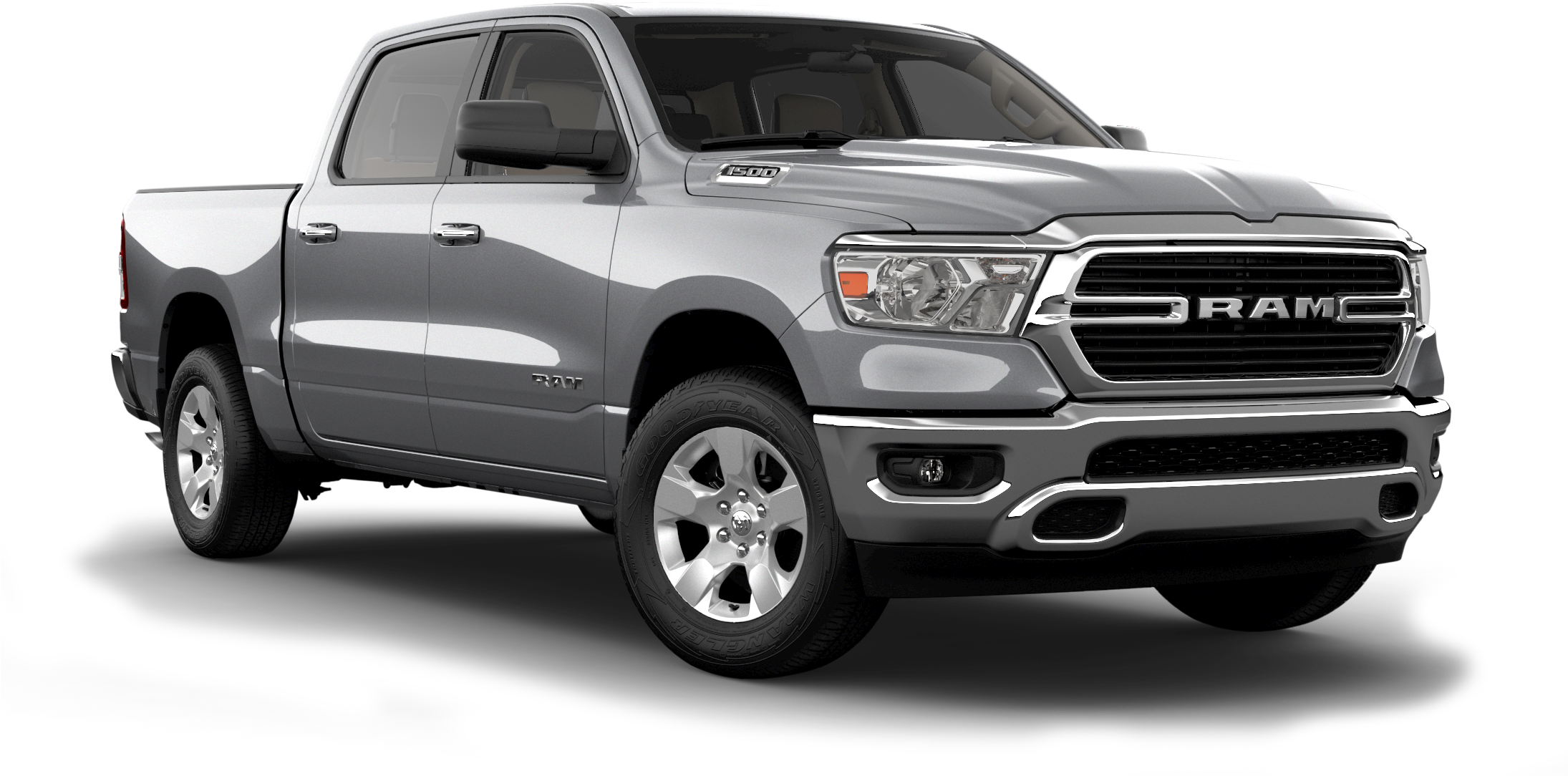 Explore The Ruggedly Redesigned 2019 Ram - 2019 Ram 1500 Big Horn Clipart (2189x1188), Png Download