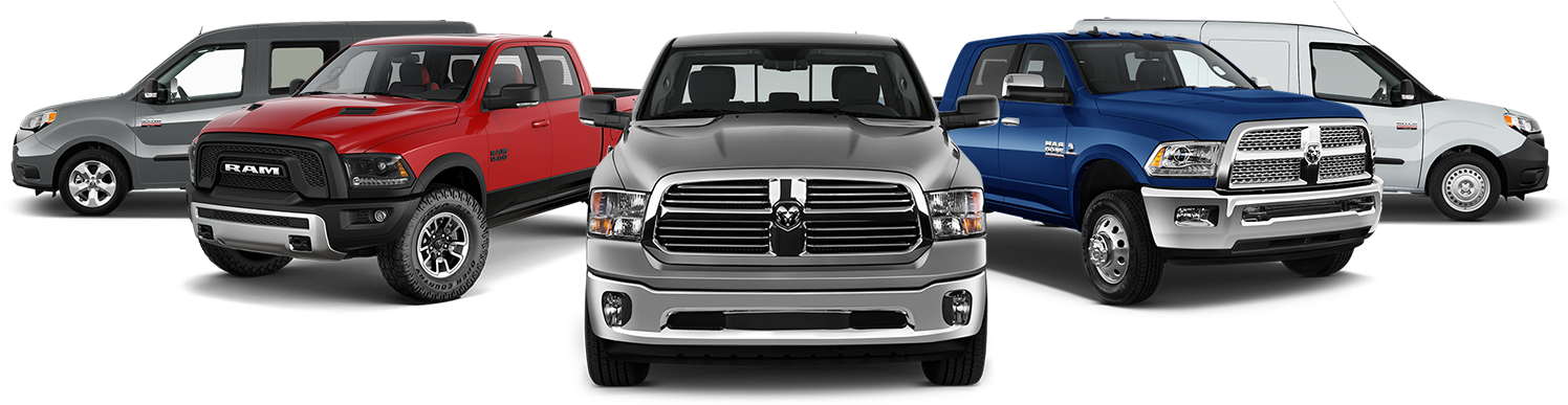Ram Truck & Van Model Lineup In Medford, Ma - Ram Trucks Png Clipart (1500x400), Png Download