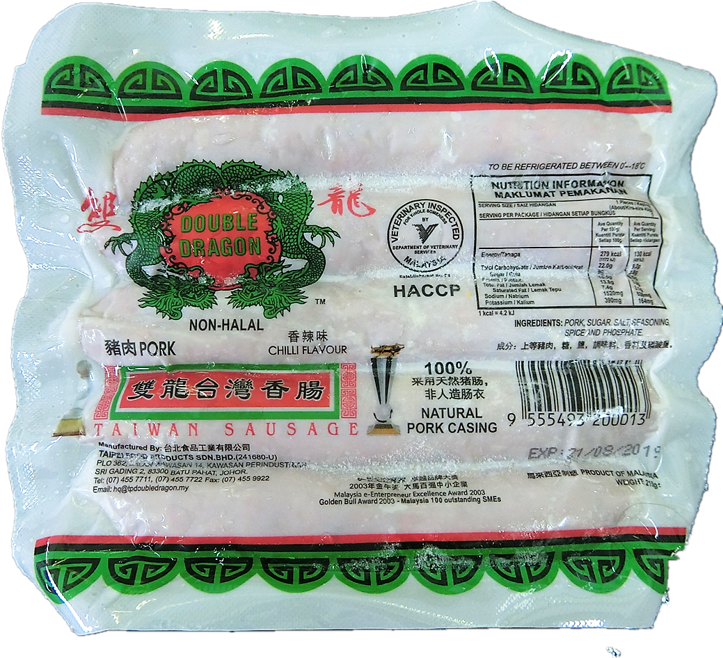 Taiwan Sausage 5pcs Frozen Food, Foods Supply Suppliers - Cake Decorating Clipart (1072x1500), Png Download