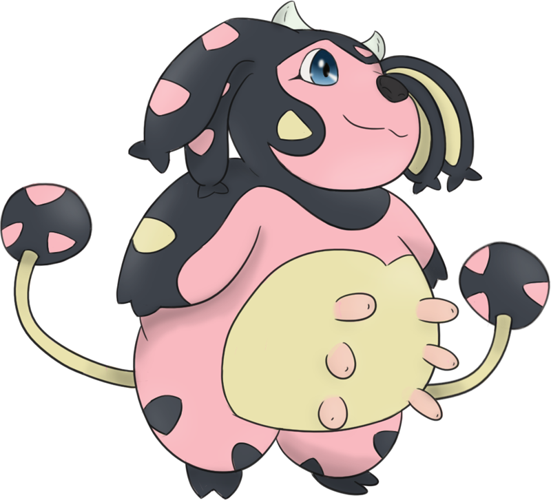 Miltank Evolution Clipart (800x726), Png Download