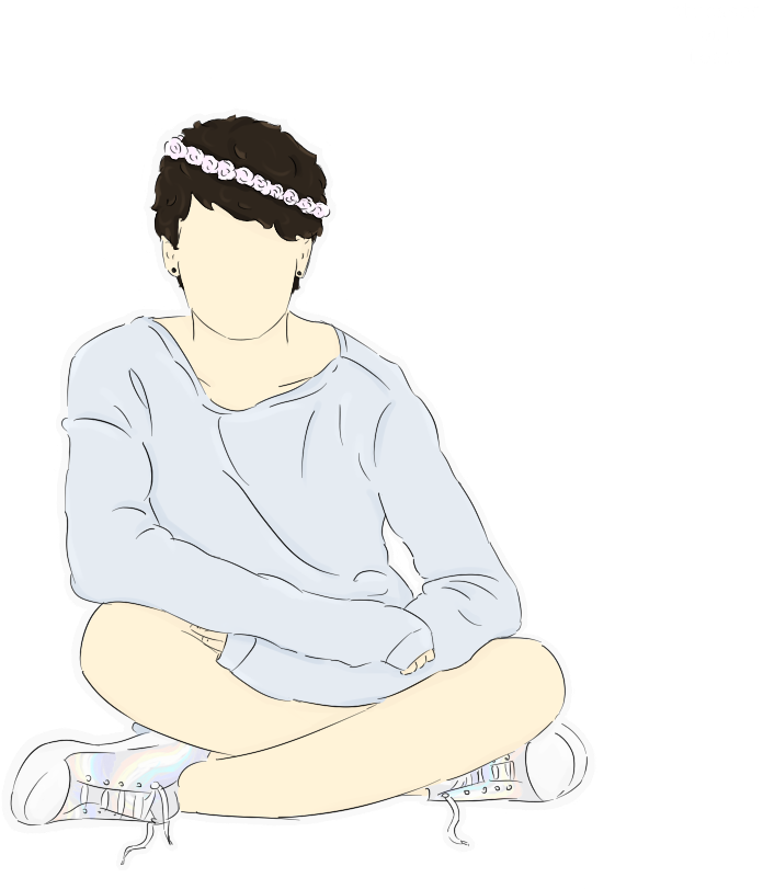 Image Result For Pastel Danisnotonfire - Sitting Clipart (900x900), Png Download
