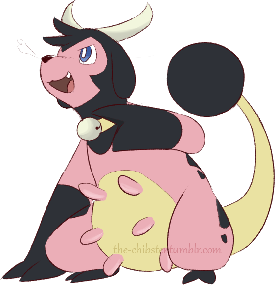 View Mega Miltank By The Chibster , - Pokemon Miltank Mega Evolution Clipart (556x577), Png Download