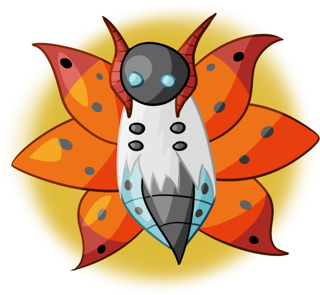 [ ] I Drew Volcarona Too - Illustration Clipart (700x700), Png Download