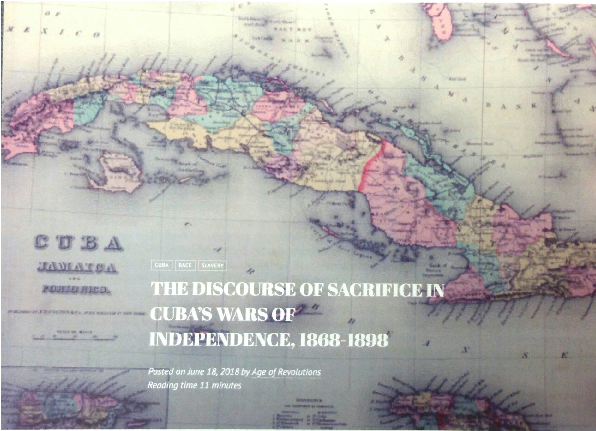 The Discourse Of Sacrifice In Cuba's Wars Of Independence - Mapa De Cuba Clipart (595x842), Png Download