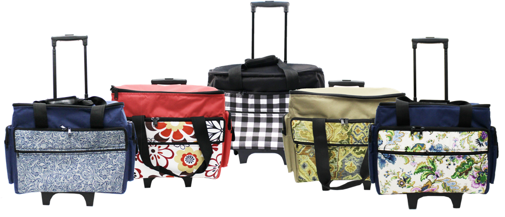 Wheeled Caddies With Extendable Handles For Easy Transportation - Outdoor Umbrella Base Clipart (1024x472), Png Download