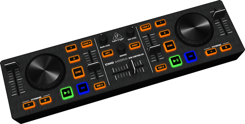 Cmd Micro -usb Dj Midi Controller - Electronics Clipart (800x406), Png Download