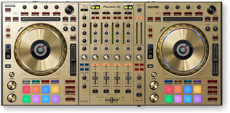 Pioneer Dj Controller Gold Clipart (801x395), Png Download