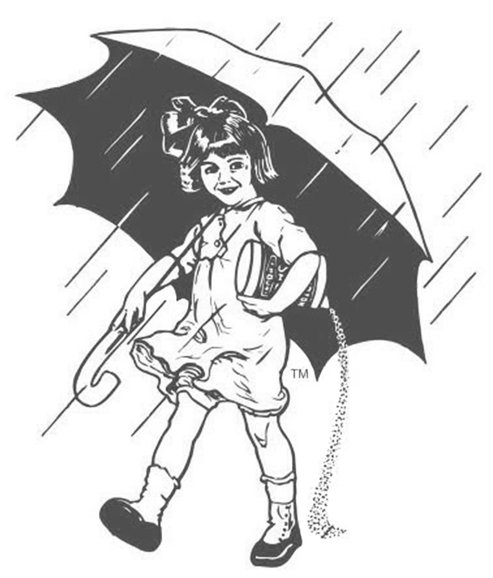 1922-1939 - Old Morton Salt Girl Clipart (1013x1187), Png Download