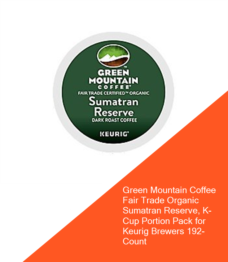 Green Mountain Coffee Fair Trade Organic Sumatran Reserve, - Label Clipart (735x1100), Png Download