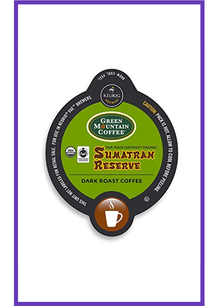 Green Mountain Coffee Fair Trade Organic Sumatran Reserve, - Keurig Clipart (735x1100), Png Download