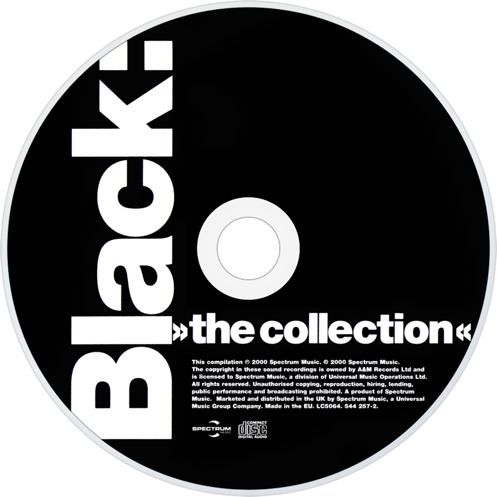 Black The Collection Cd Disc Image - City Tv Clipart (1000x1000), Png Download
