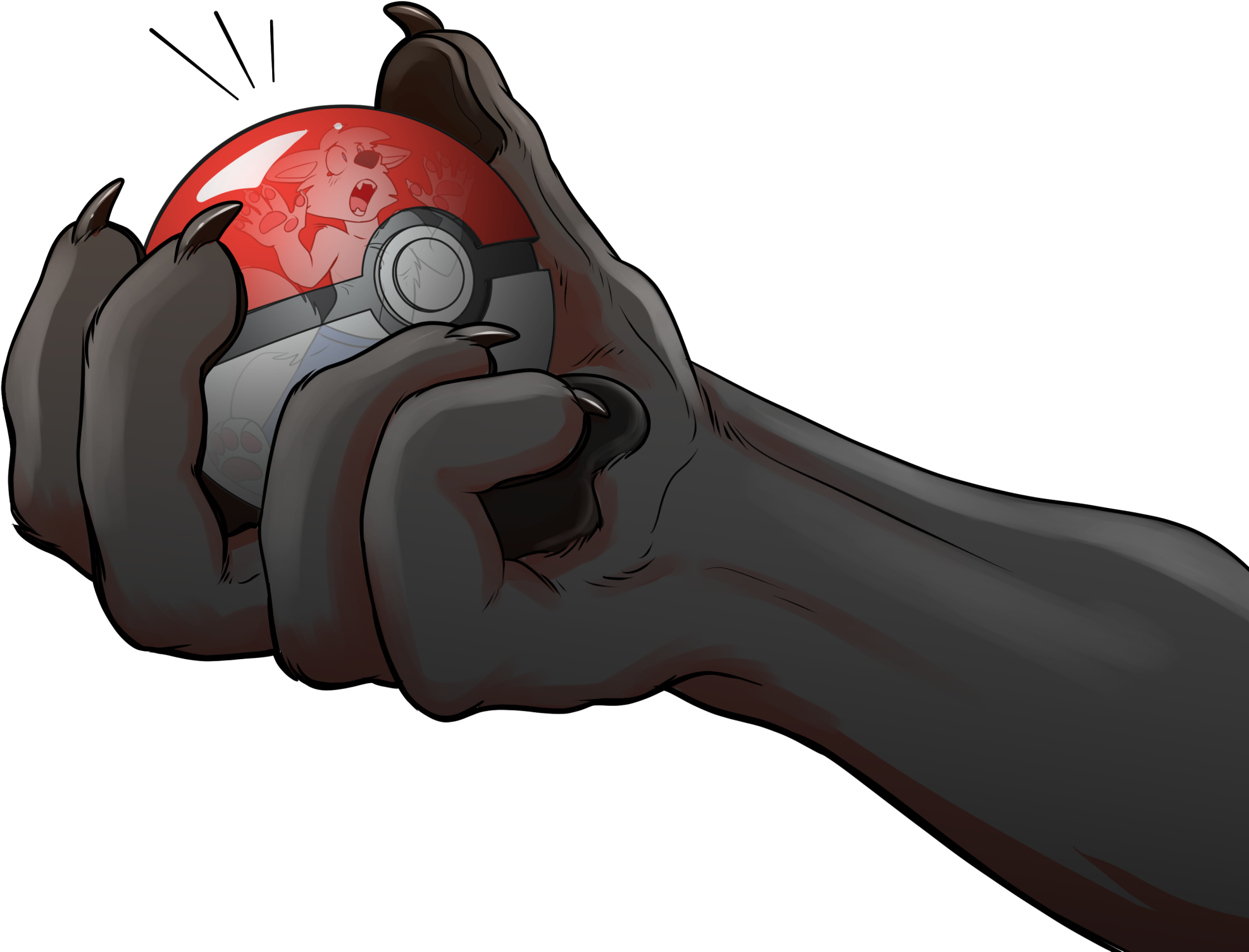 [gift Art] Gotta Catch Em All, Right - Illustration Clipart (2000x1552), Png Download