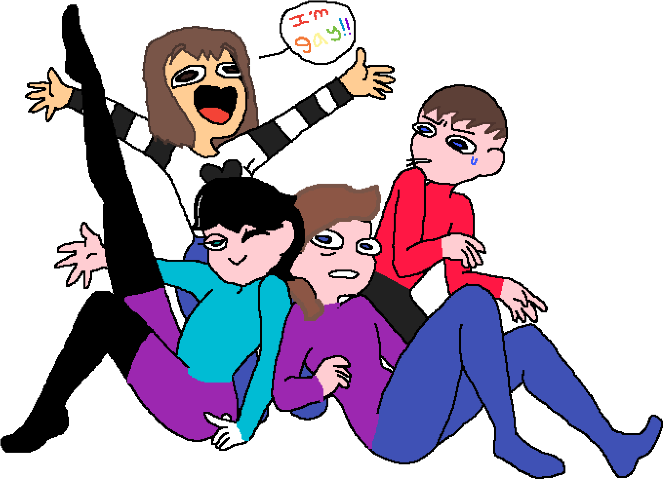 I´m Gay - Cartoon Clipart (1400x1000), Png Download