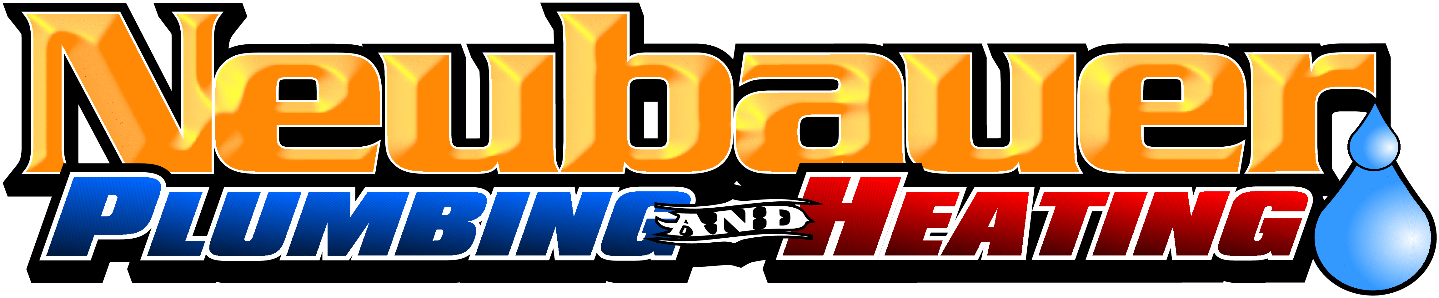 Neubauer Plumbing, Heating & Air Conditioning Clipart (4670x1055), Png Download