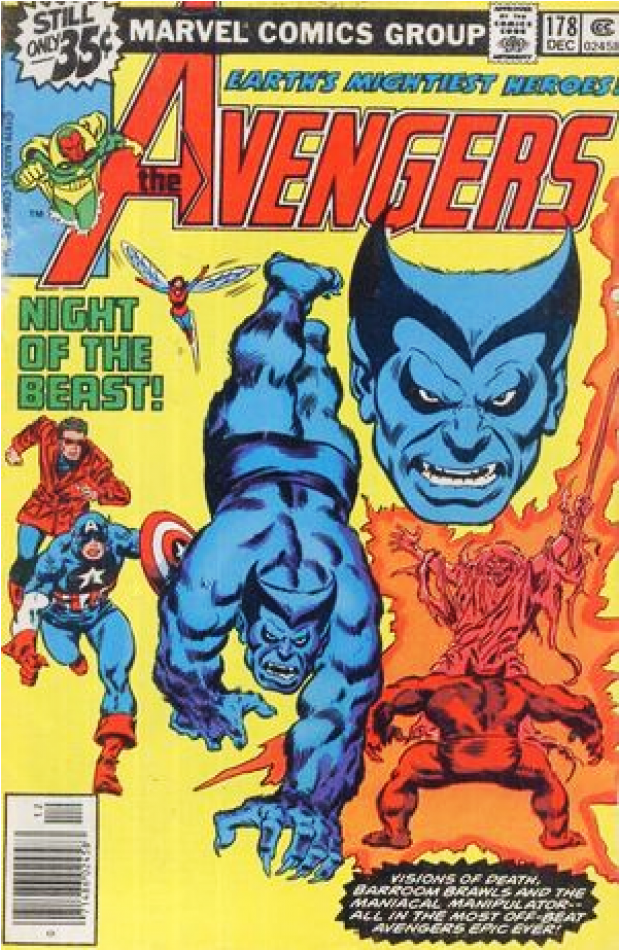 Купете Comics 1978-12 The Avengers - Beast Avengers Clipart (950x950), Png Download