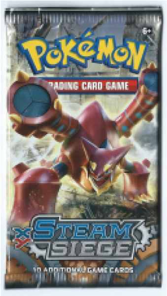 Pokemon Steam Siege Booster Pack Clipart (600x600), Png Download