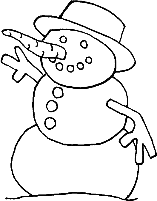 A Wierd Mr Snowman W - Coloring Book Clipart (600x800), Png Download