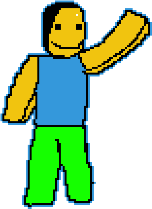 Roblox Noob - Cartoon Clipart (1024x576), Png Download