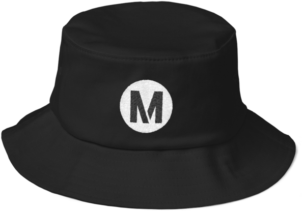 Metro Old School Bucket Hat - Hat Clipart (600x600), Png Download