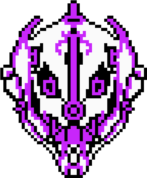 Gaster Blaster Mk - Custom Gaster Blaster Pixel Art Clipart (540x600), Png Download