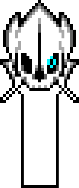 Gaster Blaster Shooting - Underswap Sans Gaster Blaster Clipart (510x740), Png Download