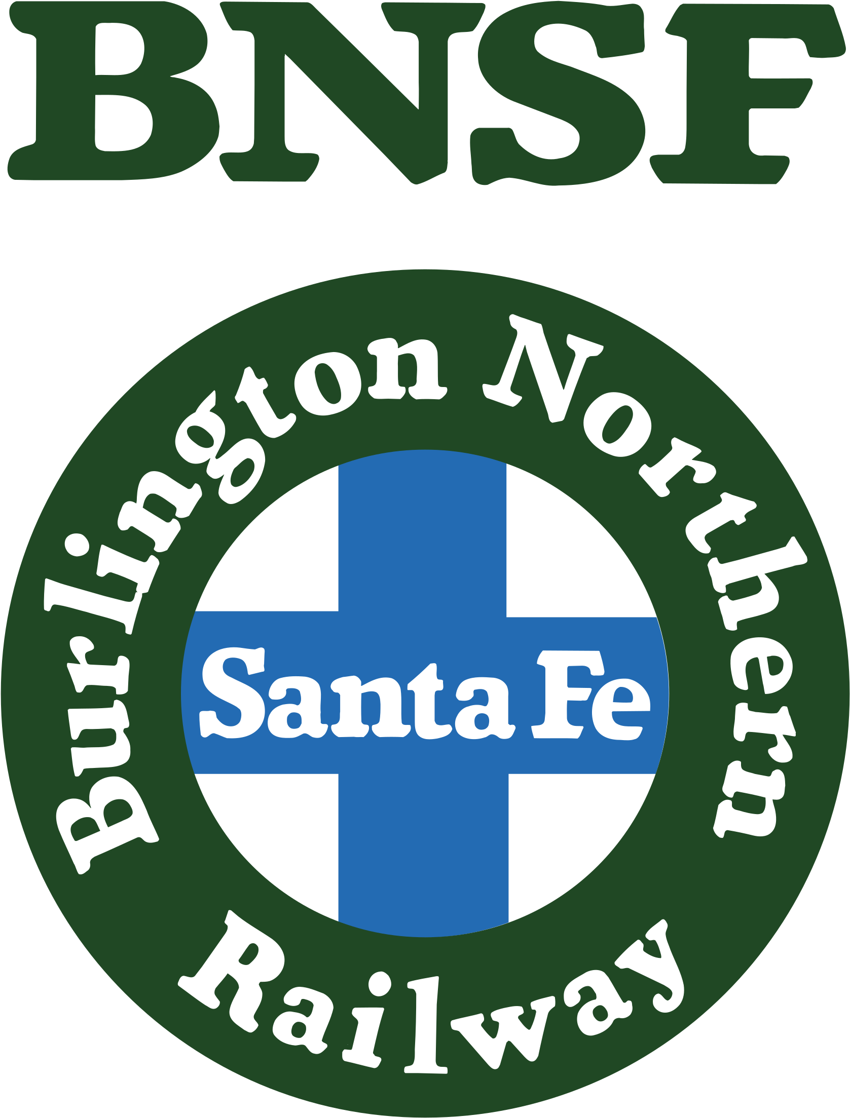 Bnsf Logo Png Transparent - Burlington Northern Santa Fe Logo Clipart (2400x2400), Png Download